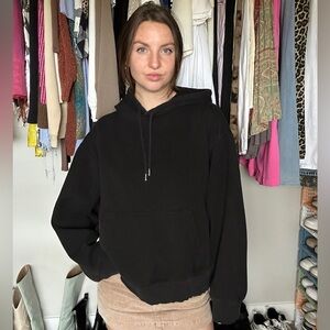 VS PINK Black Hoodie – Size L